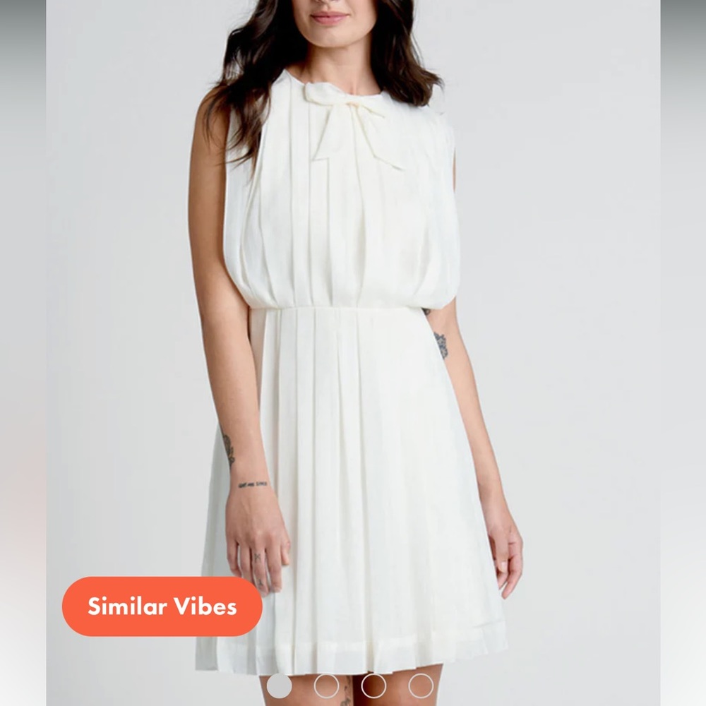 Modcloth The Pleat-est Things Sleeveless Mini Dress Size